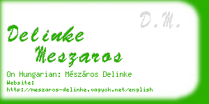 delinke meszaros business card